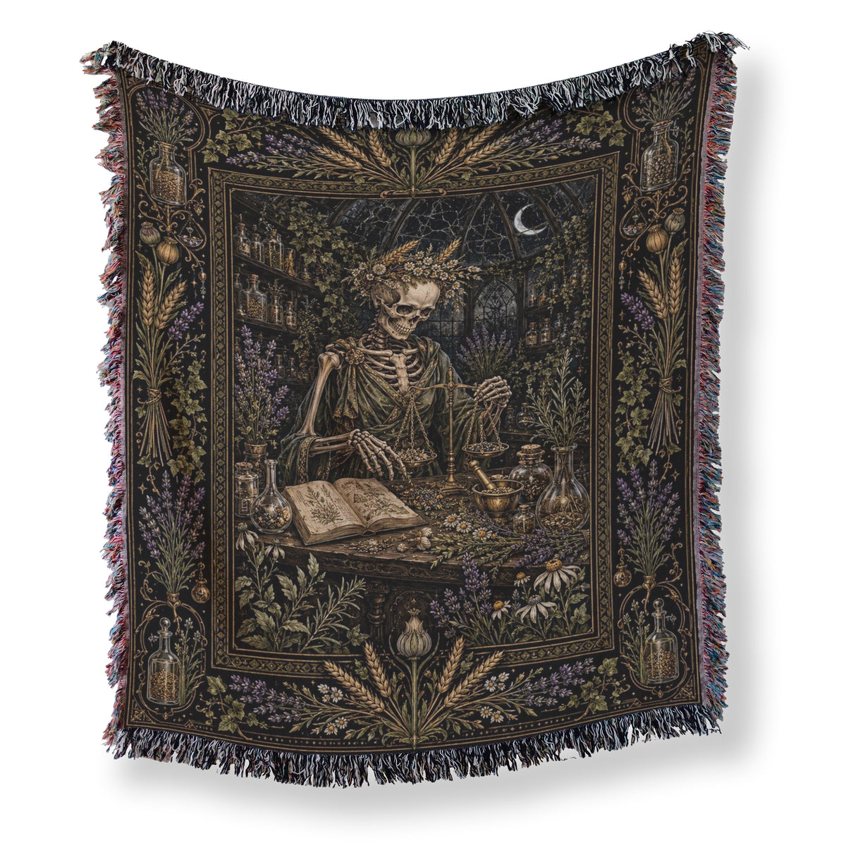 Virgo Midnight Apothecary Blanket