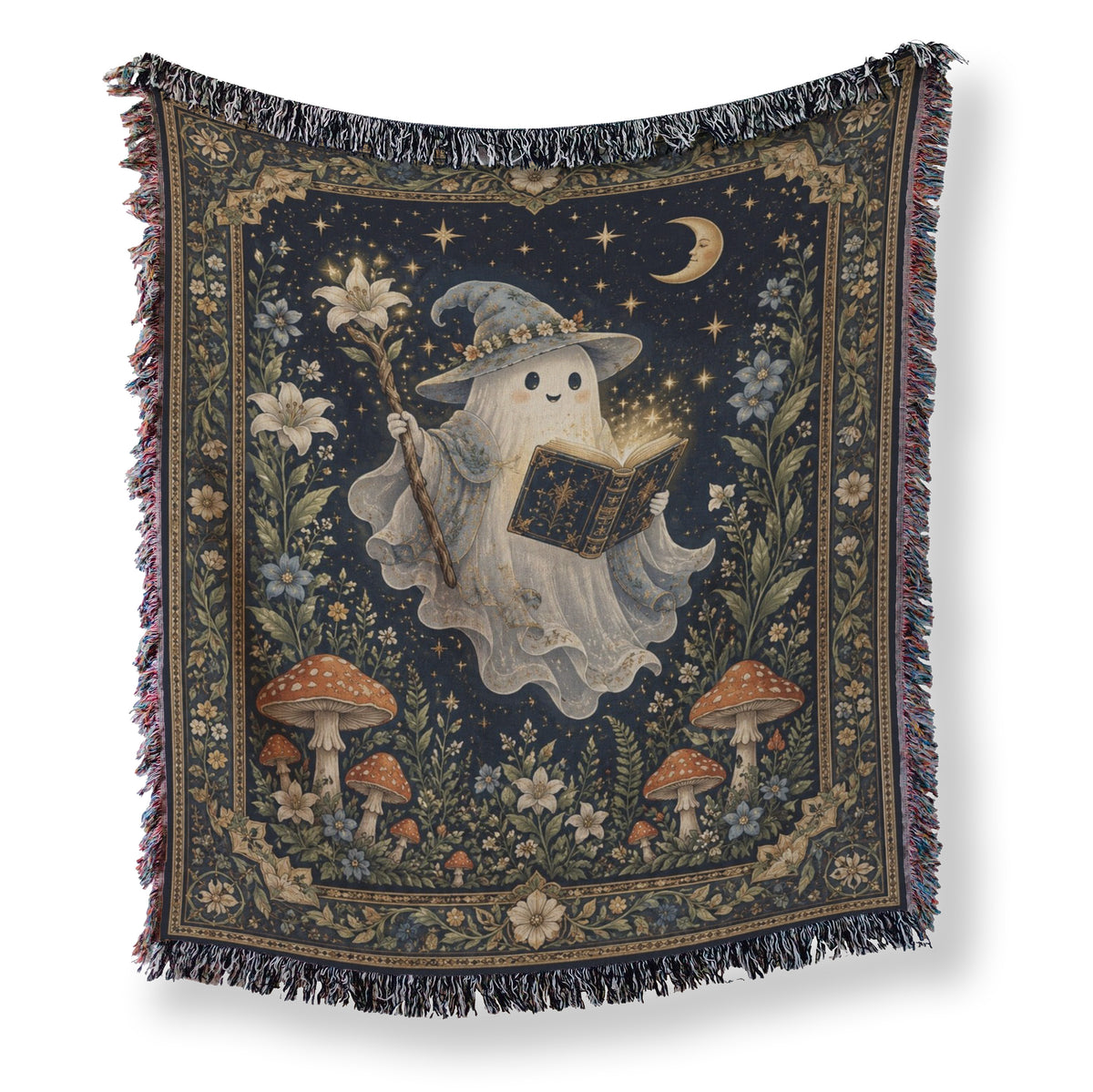 Moonlit Ghost Wizard Reader Blanket Main image