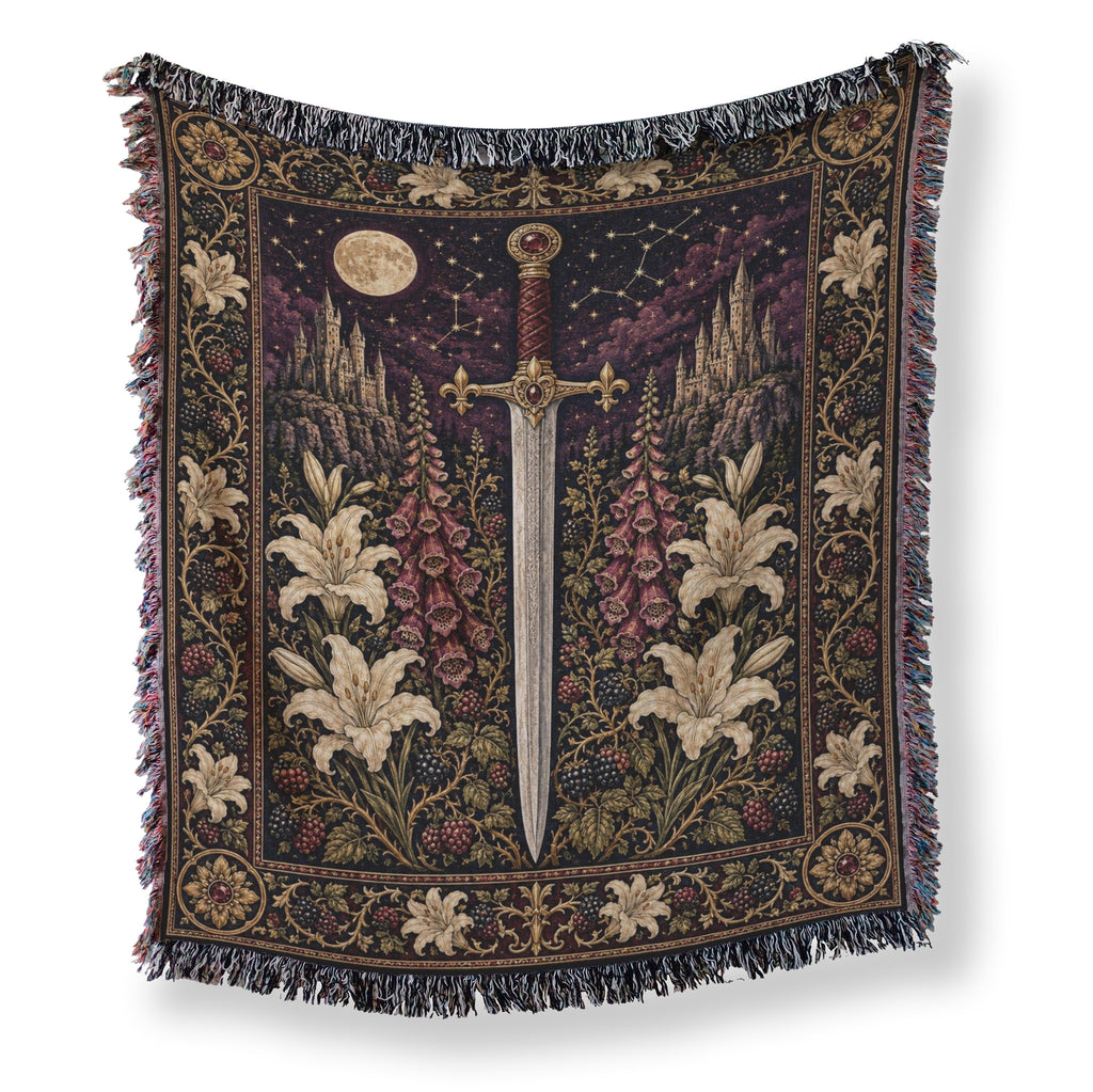 The Moonlit Lily Sword Blanket