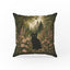 Black Cat in the Wildflower Wood – Floral Pillow