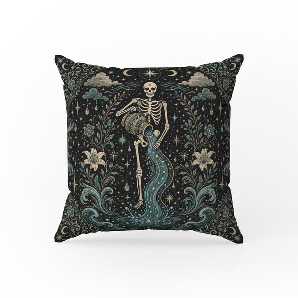 The Water Bearer – Aquarius Gothic Zodiac Pillow