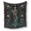 Aquarius Water Bearer – Gothic Skeleton Zodiac Blanket