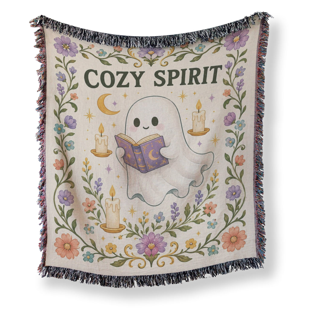 Cozy Spirit Reading Ghost Blanket