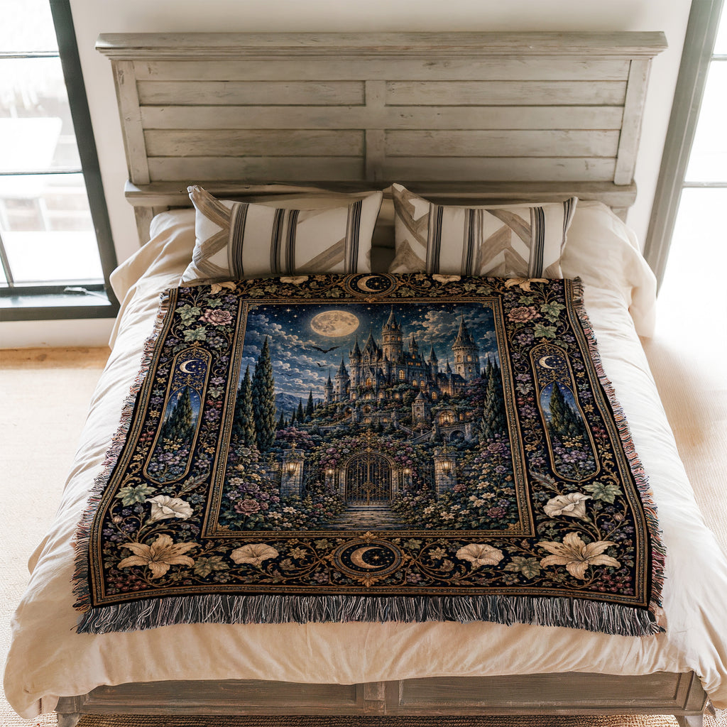 Castle Beyond the Moonlit Gate Blanket