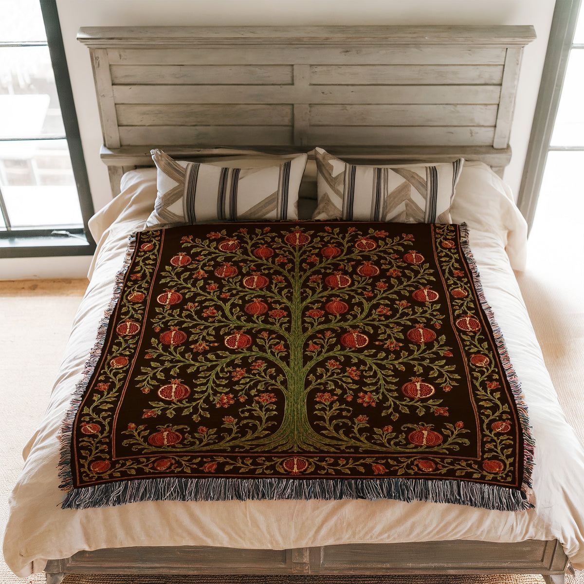 The Crimson Orchard Blanket
