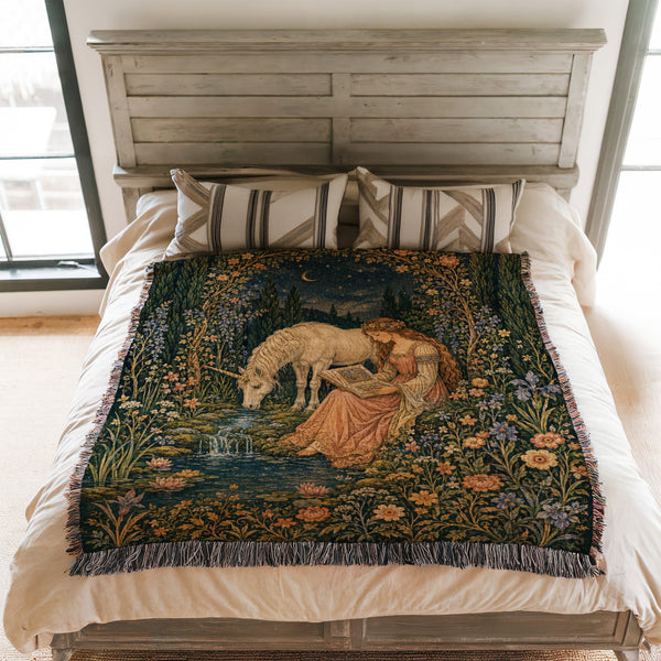 The Unicorn Reader’s Garden Blanket