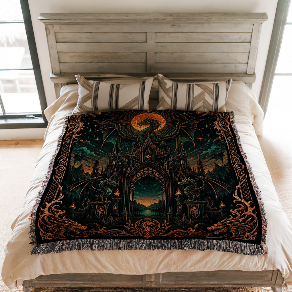 Dragon Gate of the Crimson Moon Blanket