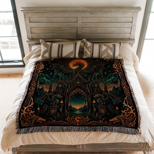 Dragon Gate of the Crimson Moon Blanket