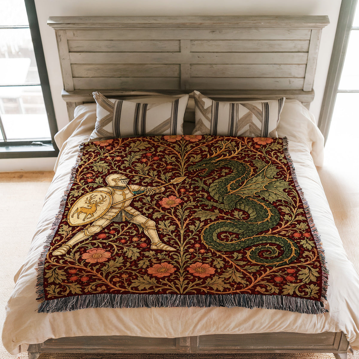 The Rosewood Wyrm Duel Blanket