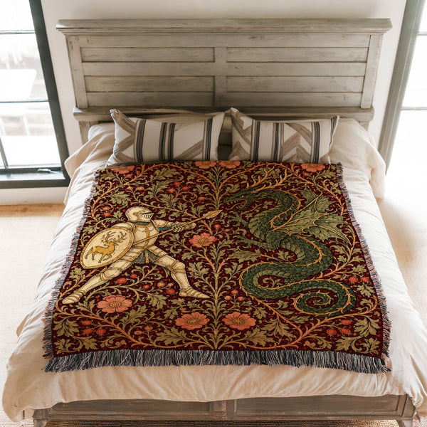 The Rosewood Wyrm Duel Blanket