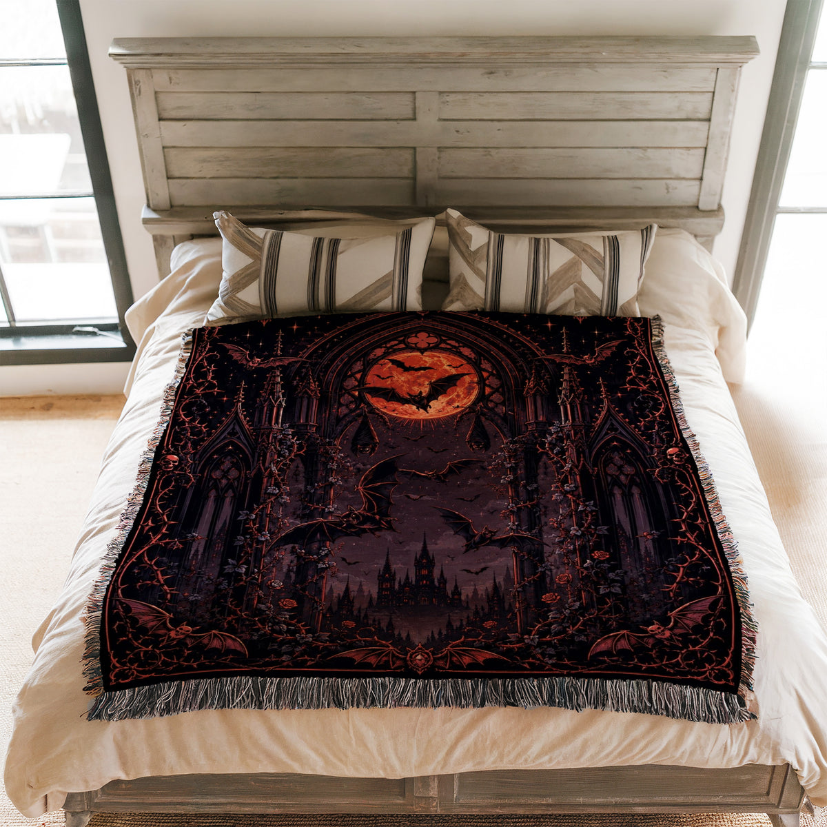 Bats of the Crimson Cathedral Blanket