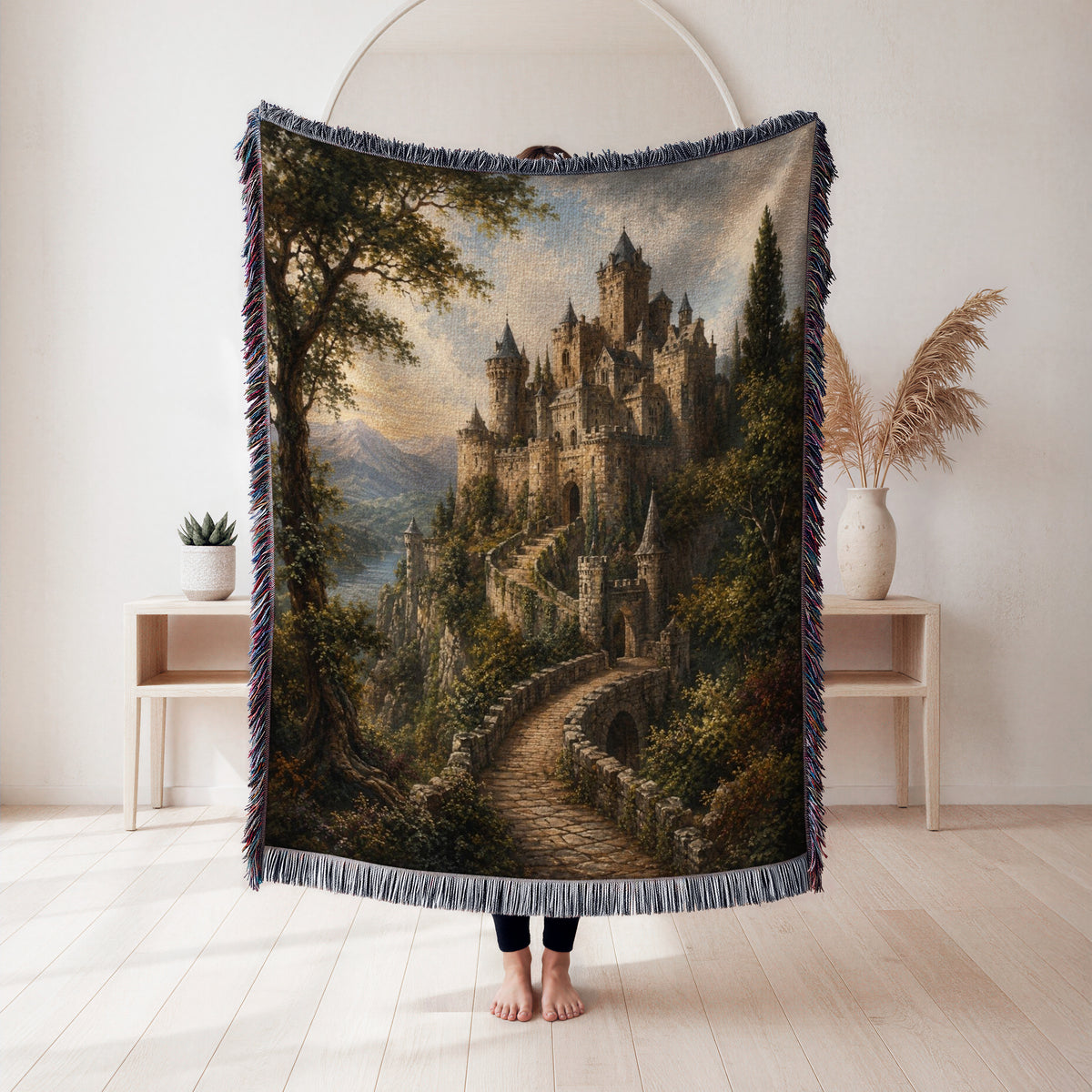 The Cliffside Stone Castle Blanket