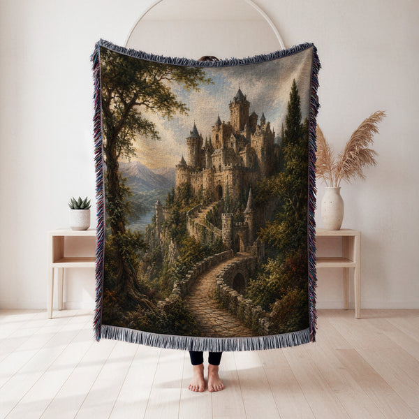 The Cliffside Stone Castle Blanket