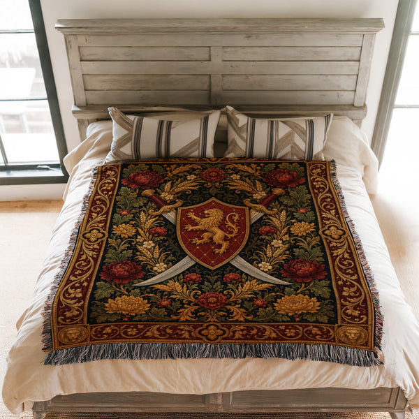 The Lion Crest Blades Blanket