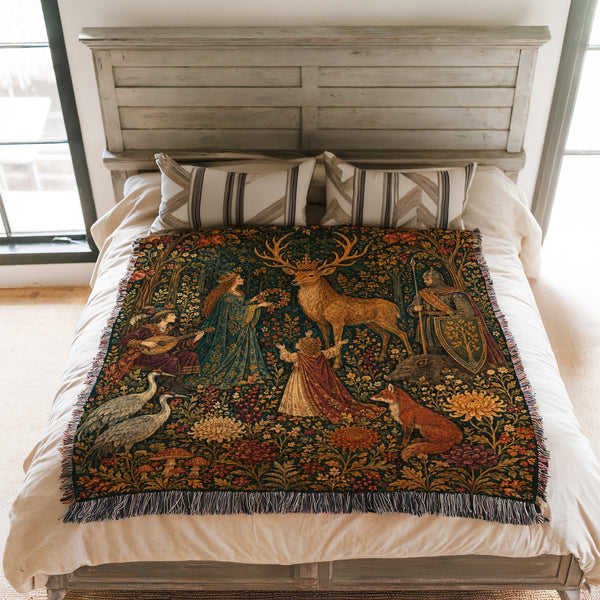 The Court of the Crowned Stag Blanket