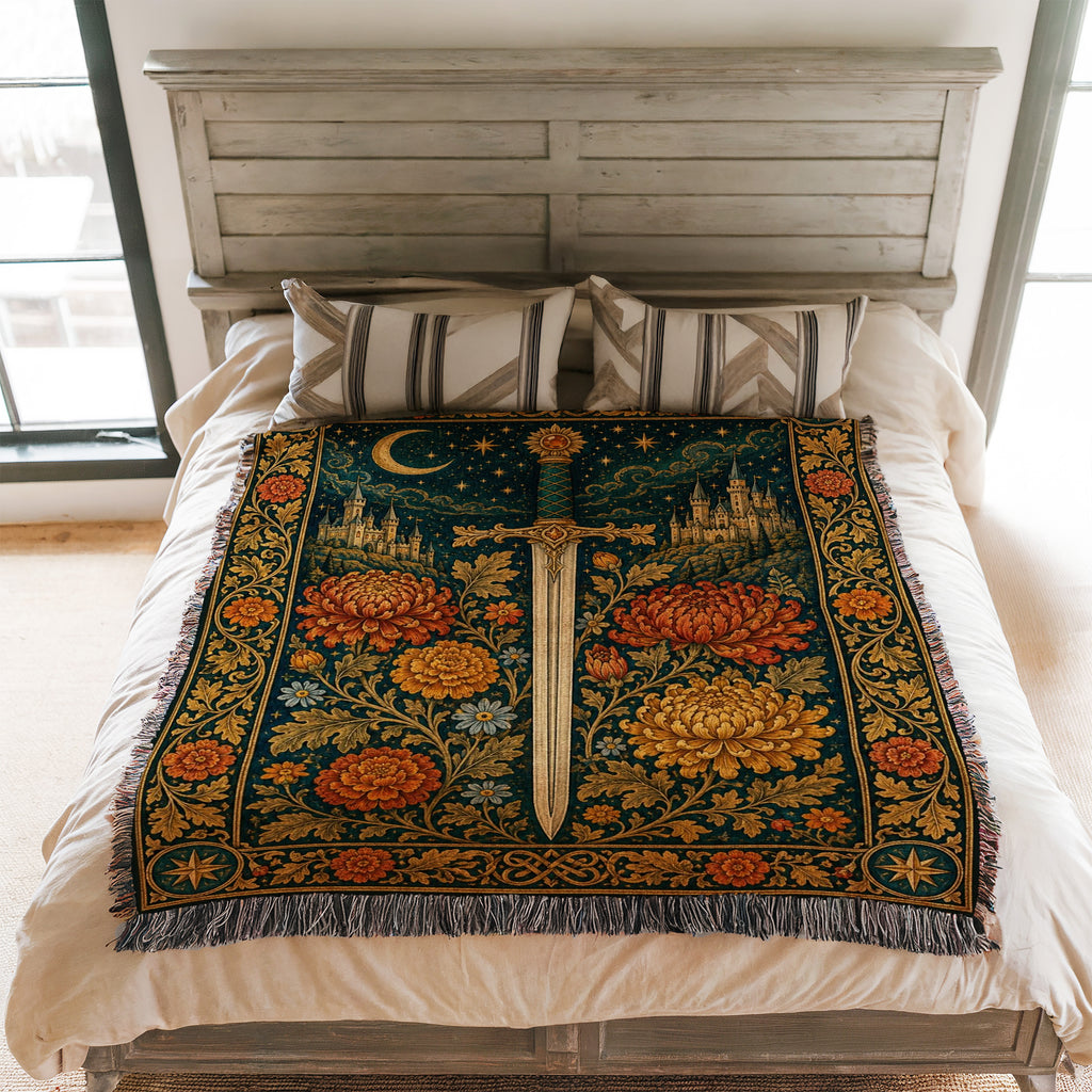 The Sunlit Castle Sword Blanket