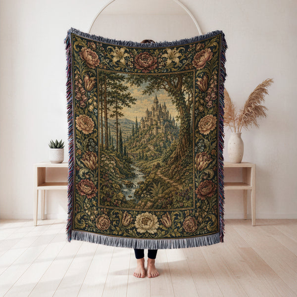The Hidden Woodland Castle Blanket