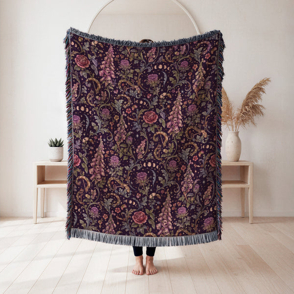 Foxglove Serpent Moon Blanket
