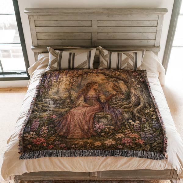 The Owlkeeper’s Wisteria Grove Blanket