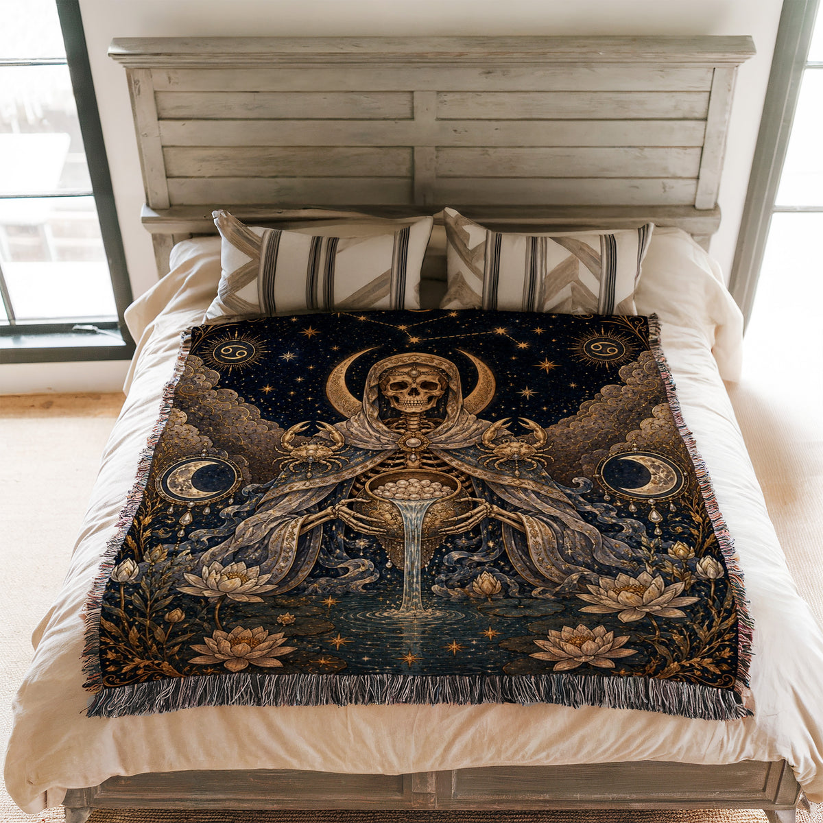 Cancer Moonwater Oracle – Gothic Zodiac Blanket