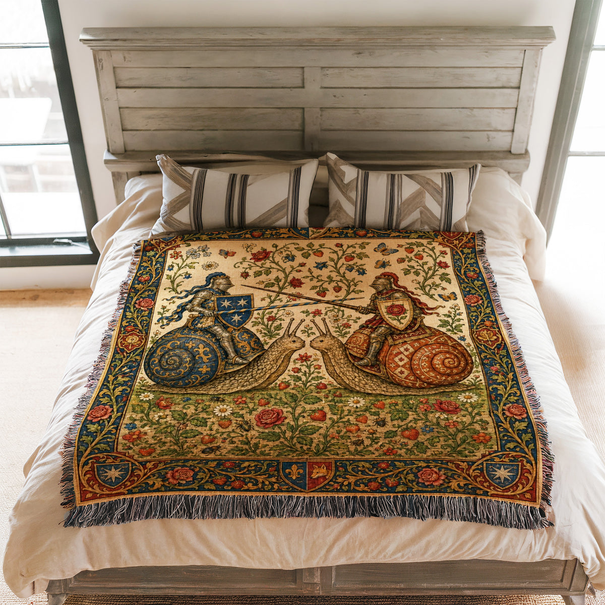 The Tournament of the Snail Knights Blanket