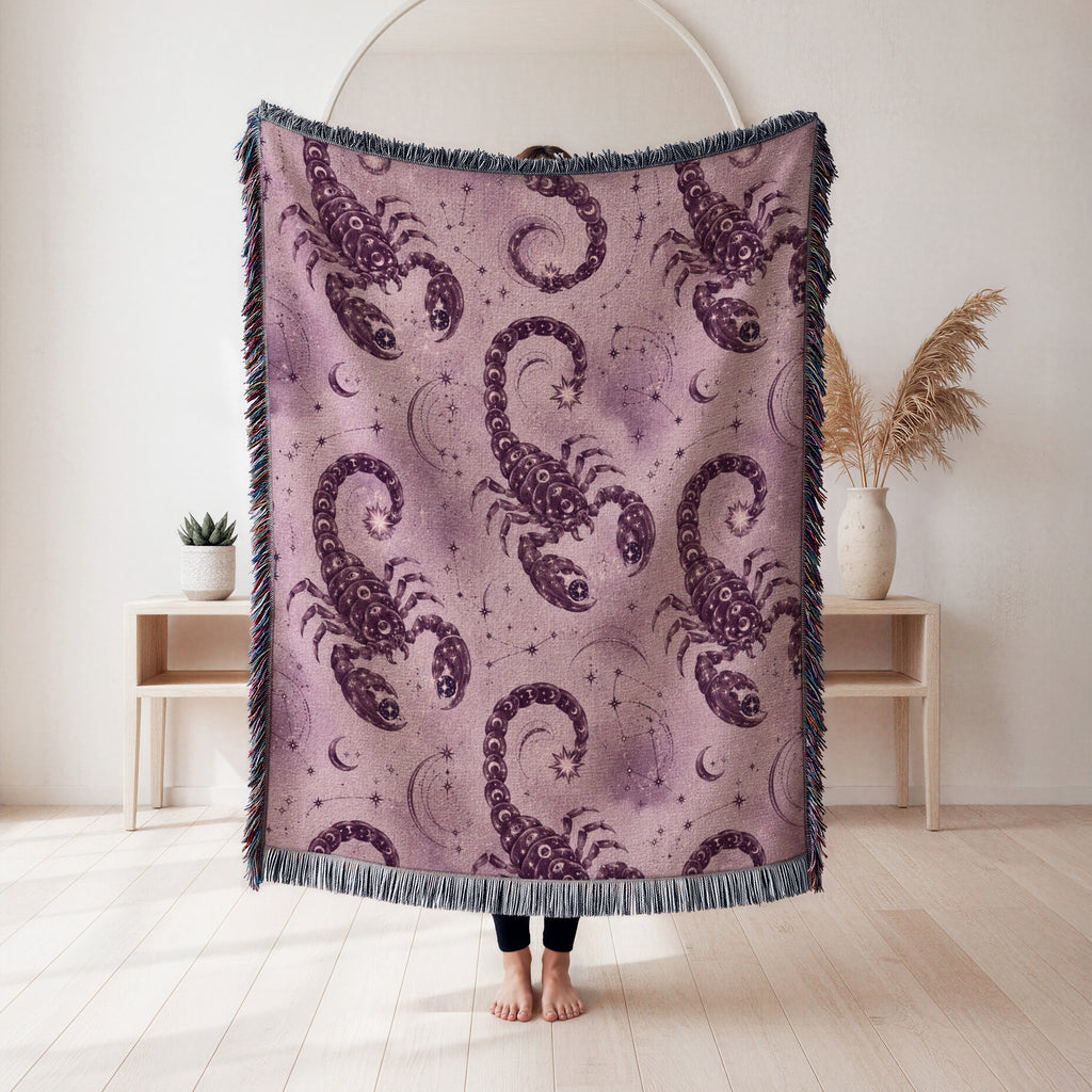 Scorpio Celestial Scorpion Pattern Blanket