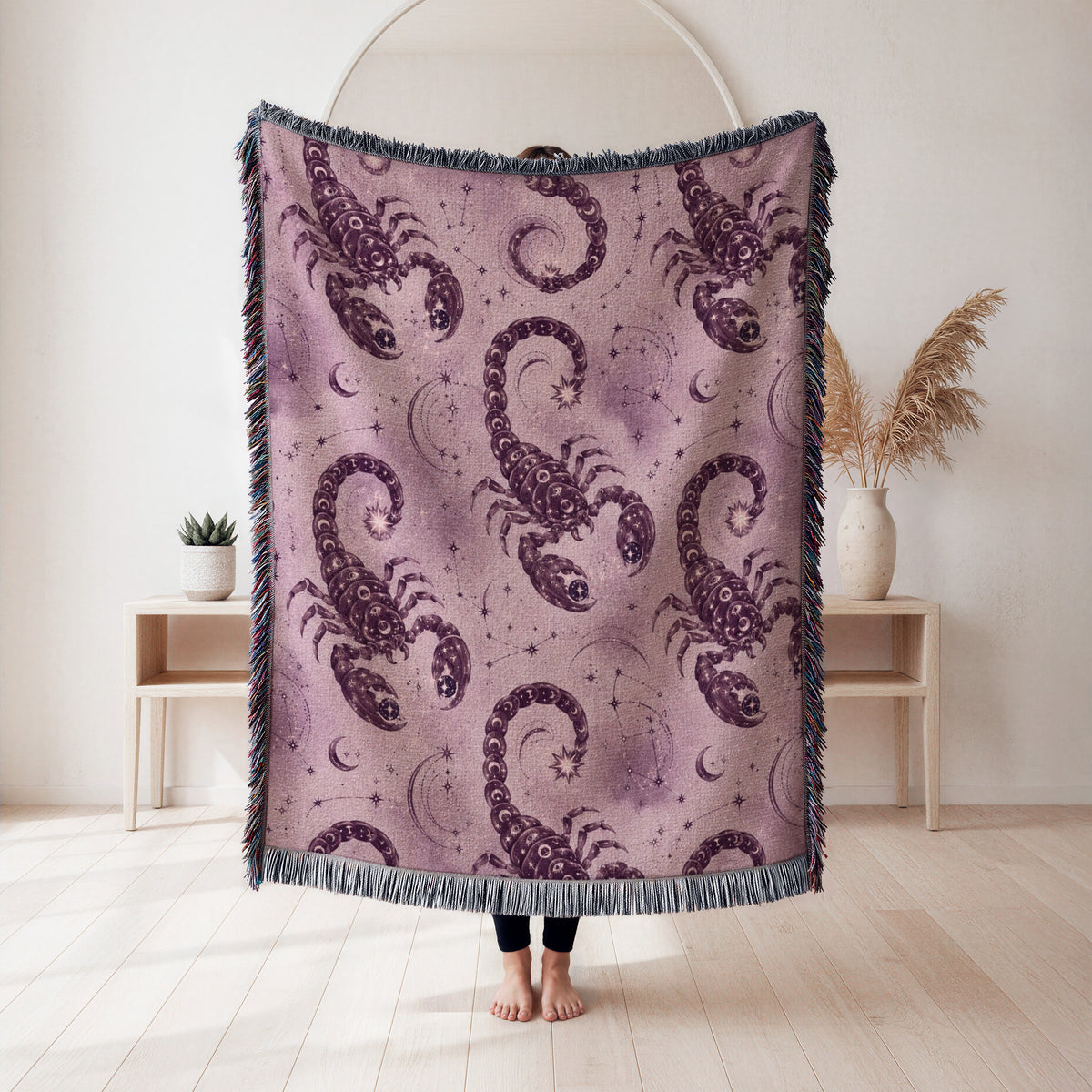Scorpio Celestial Scorpion Pattern Blanket