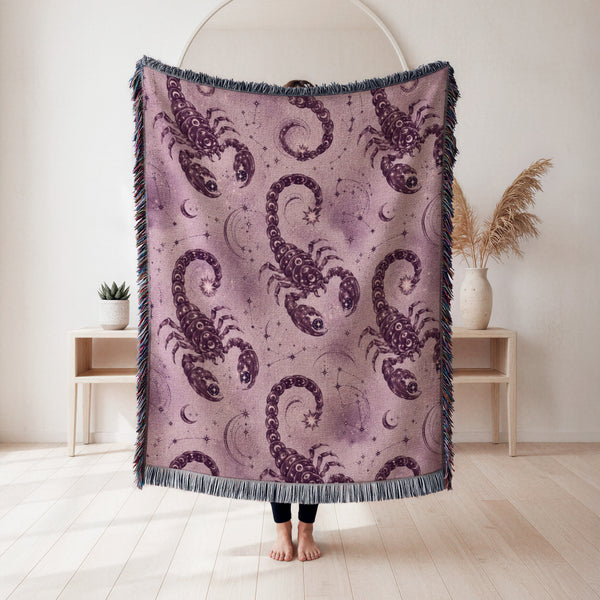 Scorpio Celestial Scorpion Pattern Blanket