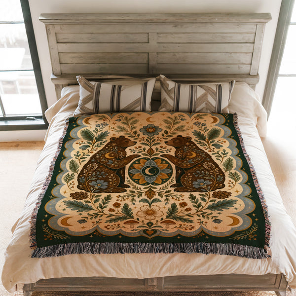 Celestial Bear Garden Blanket