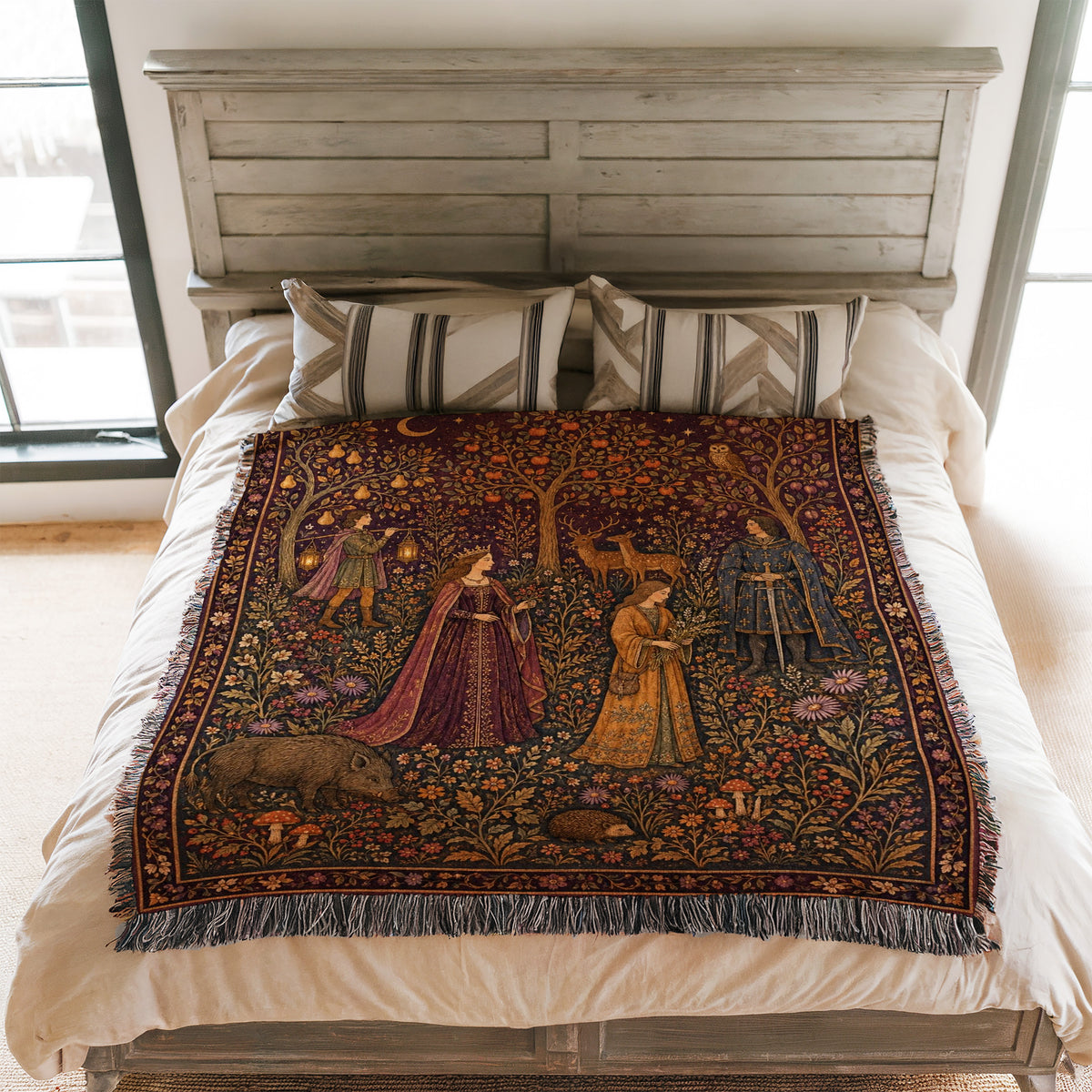 The Moonlit Orchard Court Blanket