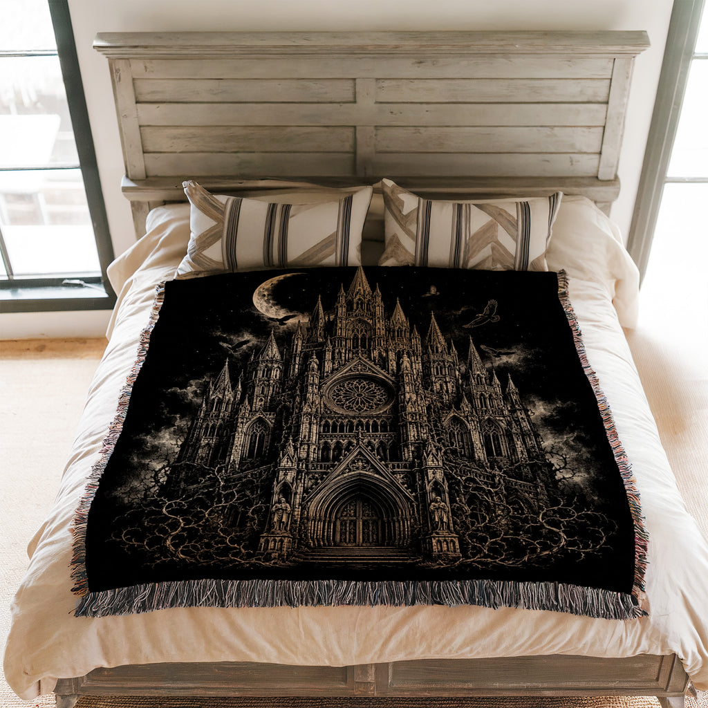 Cathedral Beneath the Crescent Moon Blanket