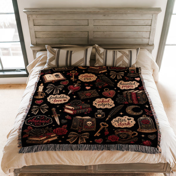 Dark Romance Book Lover Blanket