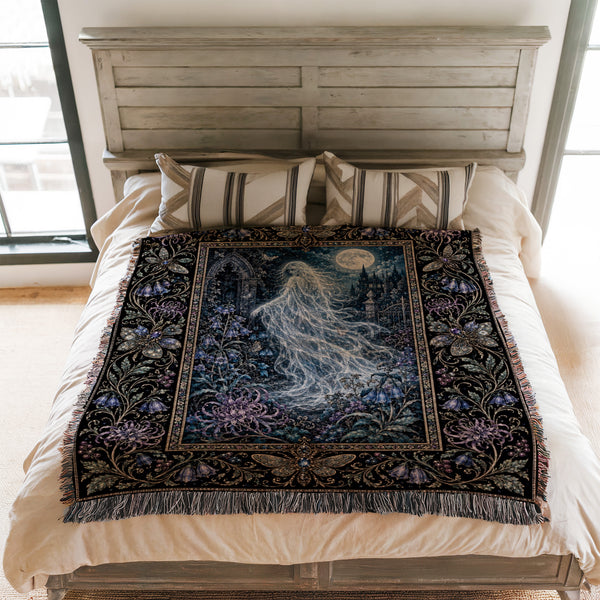 Moonlit Garden Spirit Blanket