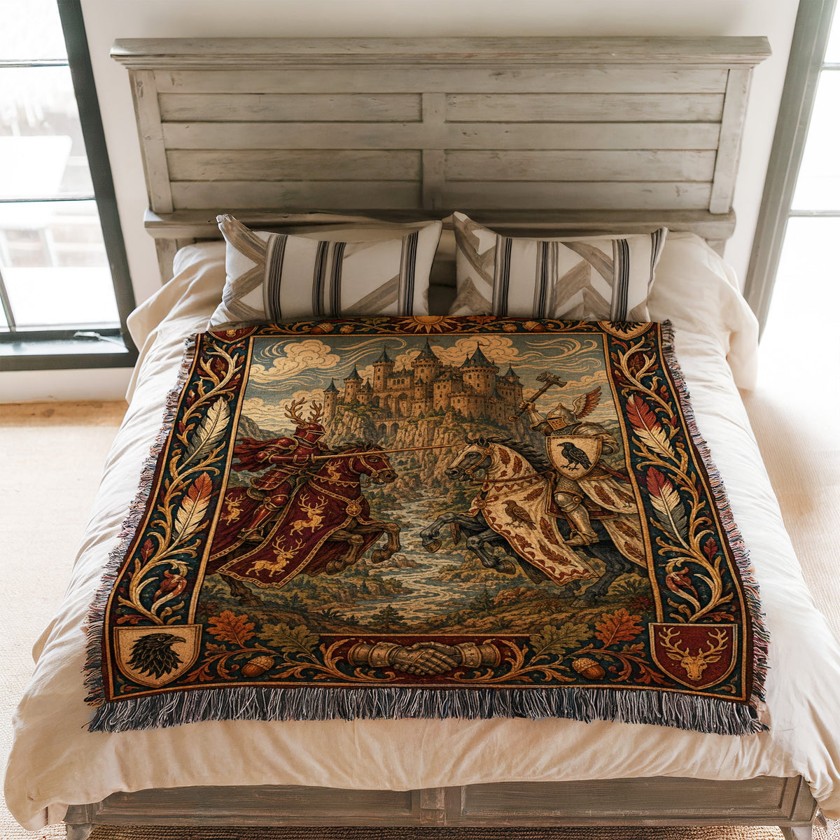 The Raven & Stag Knights Blanket