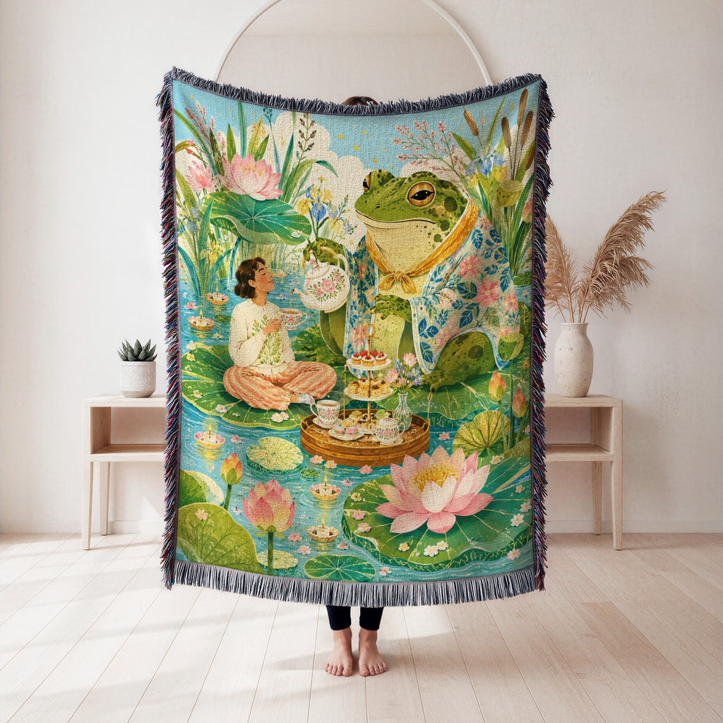 Frog Tea Party Blanket