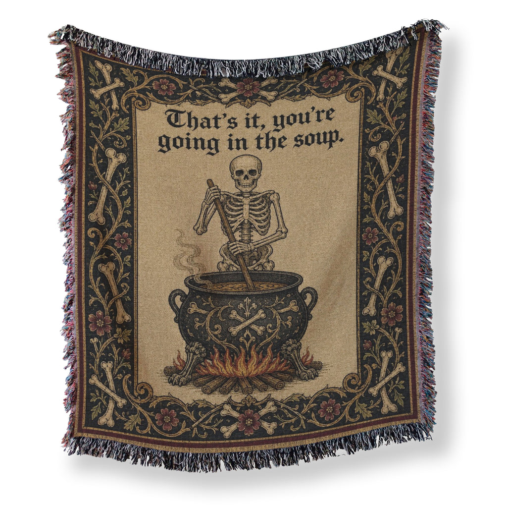The Soup Pot Skeleton Blanket