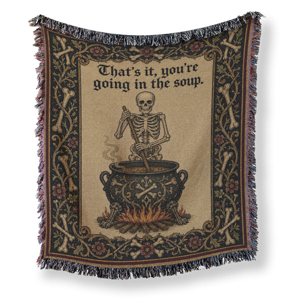 The Soup Pot Skeleton Blanket