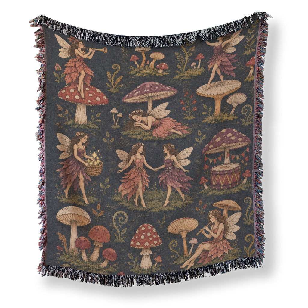 Mushroom Meadow Fairies Blanket