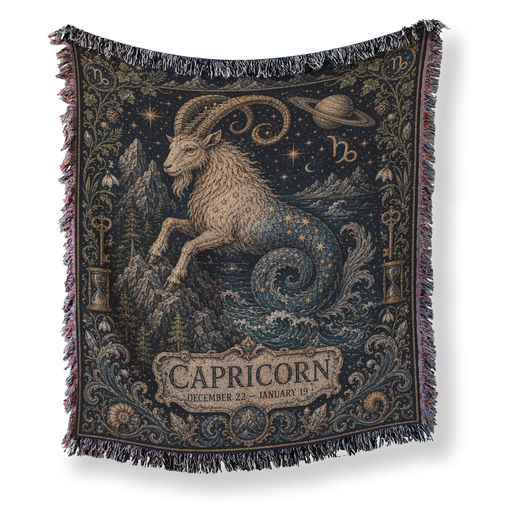 Capricorn Celestial Sea-Goat Blanket