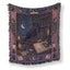 Raven of the Moonlit Library Blanket