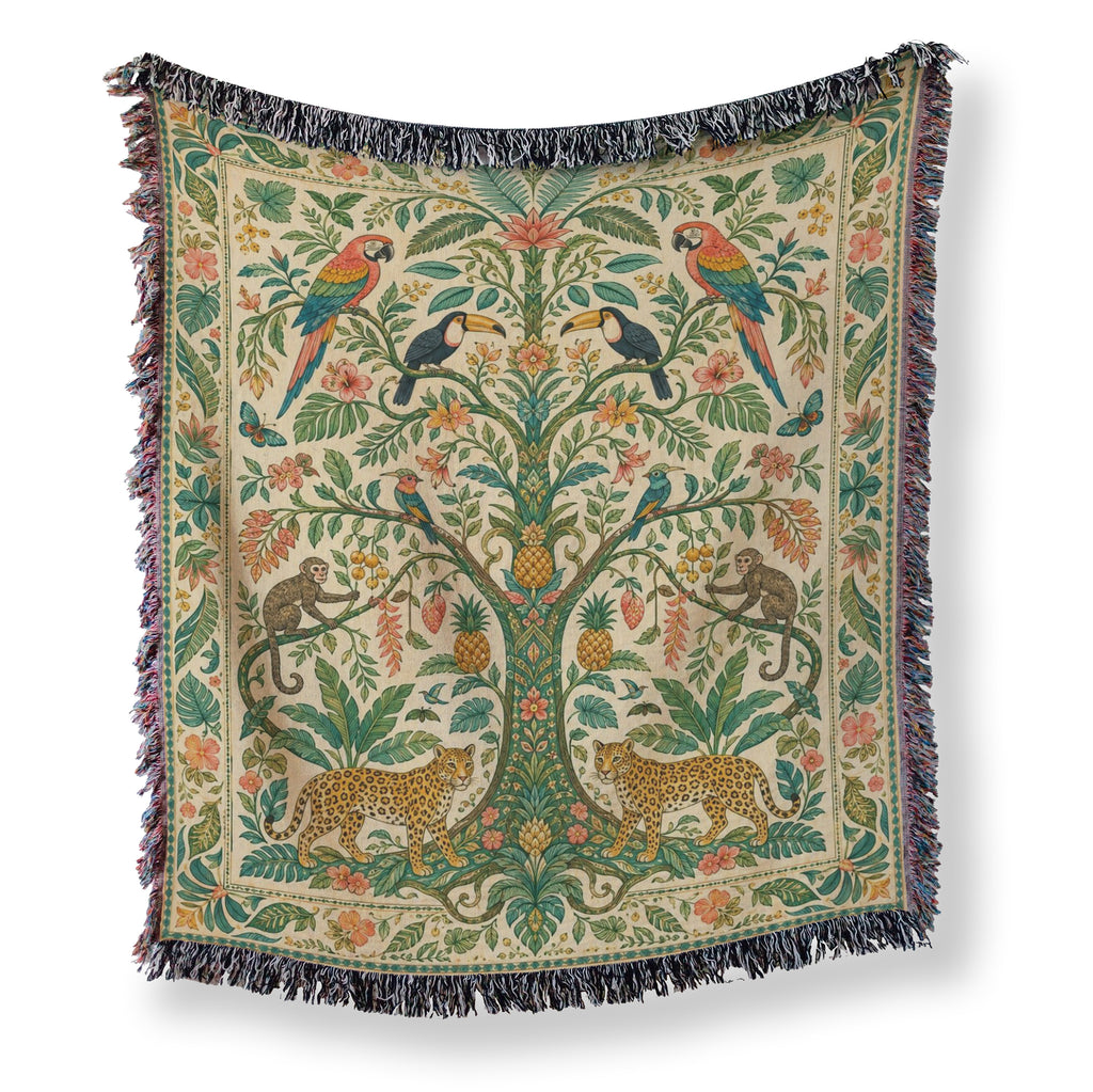 Tropical Tree of Life Blanket