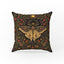 The Crowned Luna – Moth & Pomegranate Pillow