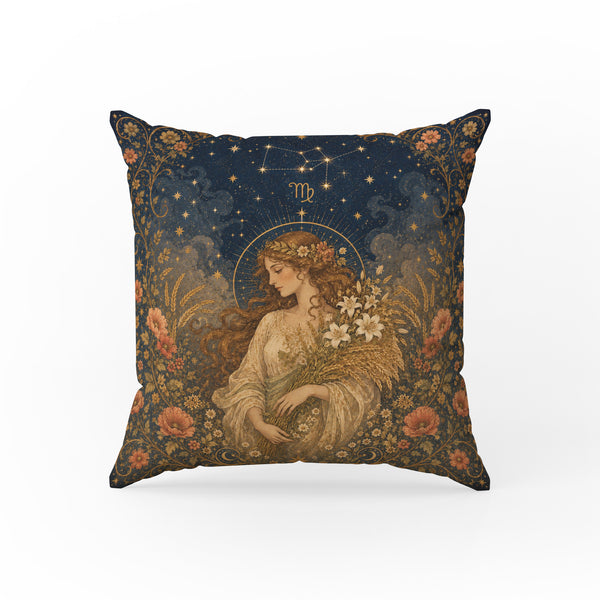 The Harvest Maiden – Virgo Zodiac Pillow