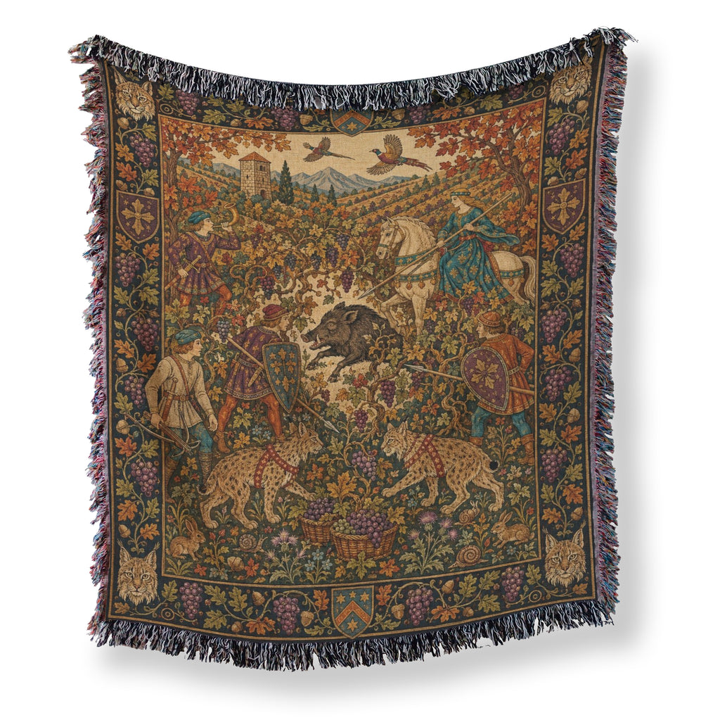 The Autumn Boar Hunt Blanket