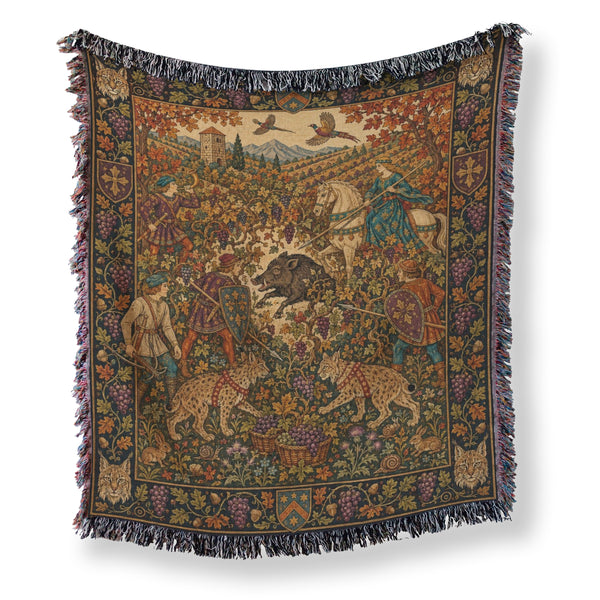 The Autumn Boar Hunt Blanket