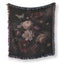 Victorian Midnight Floral Blanket