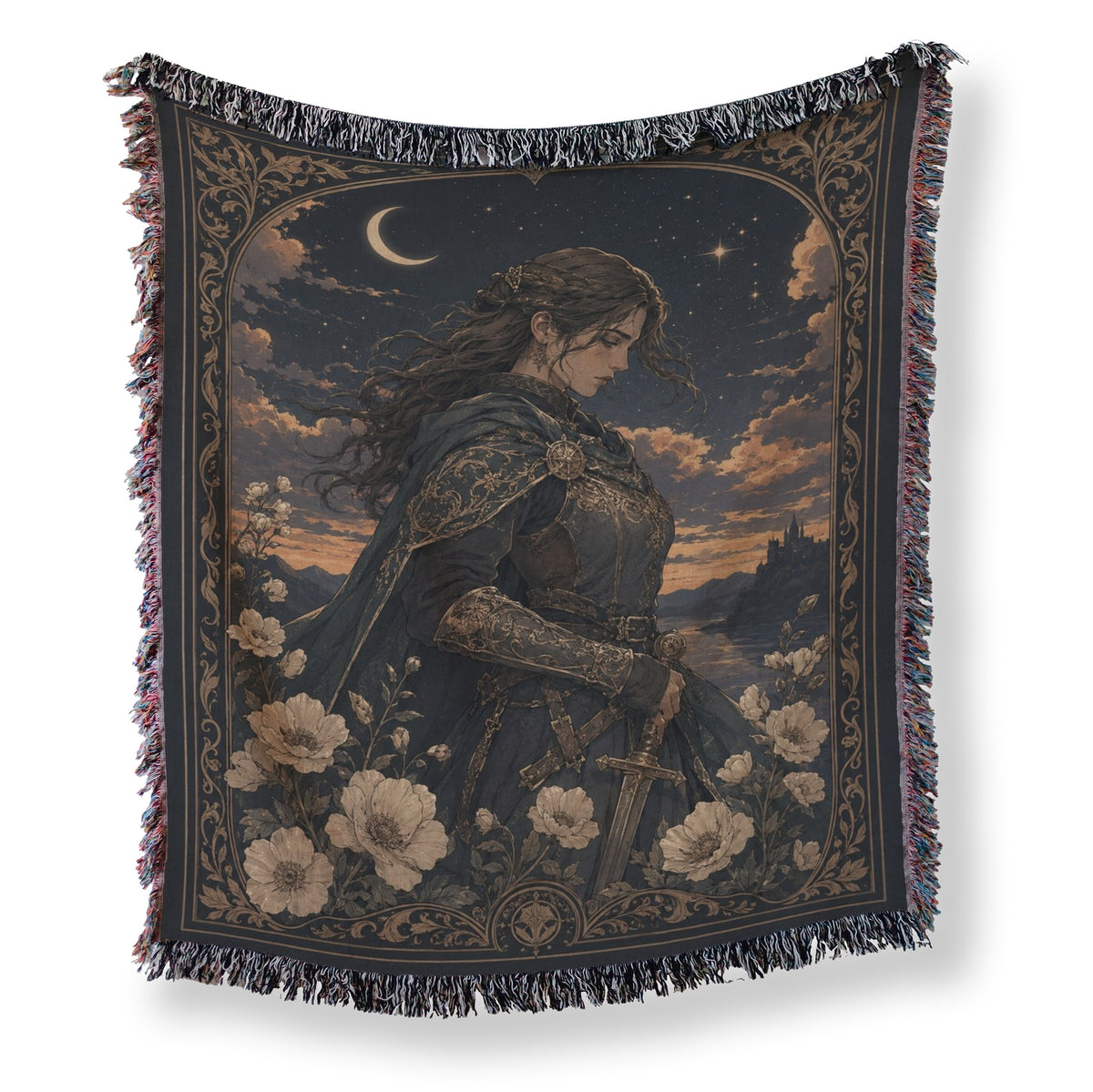 The Crescent Moon Knight Blanket