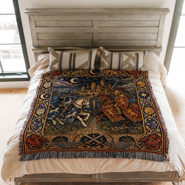 The Moonlit Tournament of Two Houses Blanket