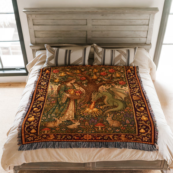 The Dragon of the Orchard Blanket