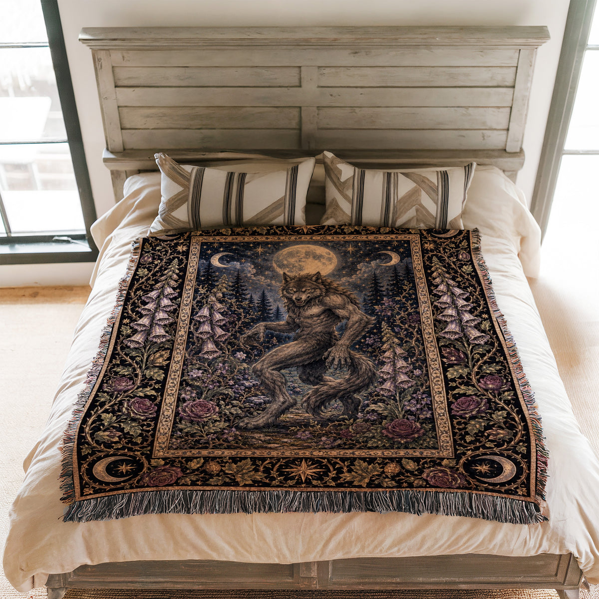 Werewolf Beneath the Full Moon Blanket